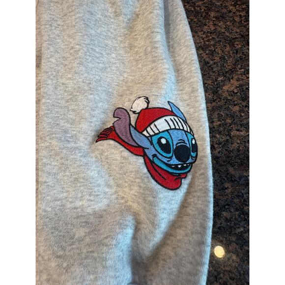 Disney Christmas STITCH Gray Full Zip Hoodie Size S - Picture 8 of 11